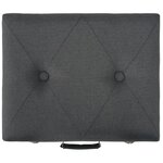 vidaXL Tabourets de rangement 3 Pièces Gris foncé Tissu