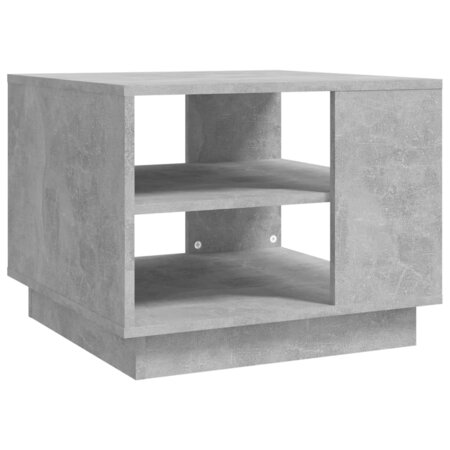 vidaXL Table basse Gris béton 55x55x43 cm Aggloméré
