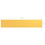 vidaXL Écran de balcon Jaune 75x400 cm Tissu Oxford