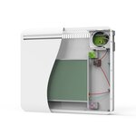 Radiateur électrique à inertie céramique powell blanc céramique 1500w