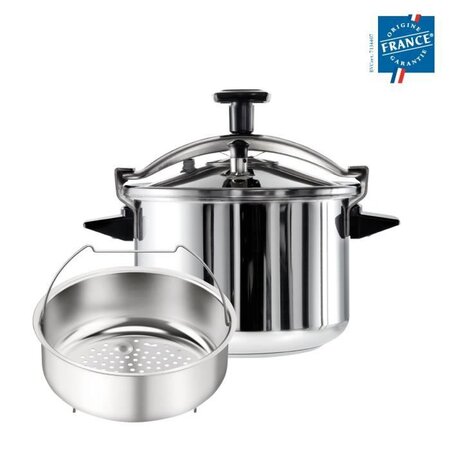 SEB P0531100 Autocuiseur Cocotte-minute AUTHENTIQUE - 8 L - Tous feux dont induction - Fabrication française - Inox