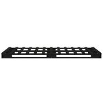 vidaXL Cadre de lit Noir 100x200 cm Bois de pin massif
