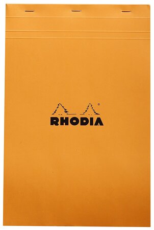 Bloc orange n°19 21x31 8cm 80f agrafées 80g q.5x5 rhodia