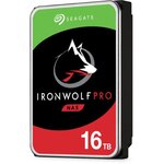 SEAGATE - Disque dur Interne - NAS IronWolf Pro - 16To - 7 200 tr/min - 3.5 (ST16000NE000)