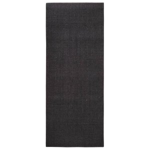 vidaXL Tapis Sisal naturel 100x250 cm Noir