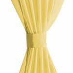vidaXL Rideau occultant 2 Pièces Voile 140 x 245 cm Jaune