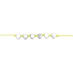 165 perles coeur 5 x 7 mm - argent