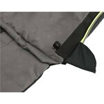 Outwell Sac de couchage Contour Noir nuit Fermeture éclair droite