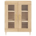 vidaXL Buffet haut Chêne sonoma 69 5x34x180 cm Bois d'ingénierie