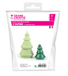 Moule à bougie en latex Bougie Sapins 2 Tailles