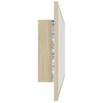 vidaXL Miroir LED de salle de bain Chêne sonoma 100x8 5x37cm Acrylique