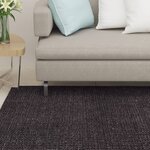 vidaXL Tapis Sisal naturel 66x350 cm Noir
