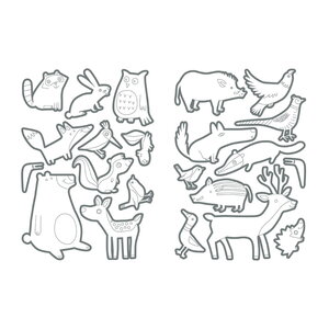 Loisirs créatifs enfants 6 planches gommettes a colorier les animaux de la forêt