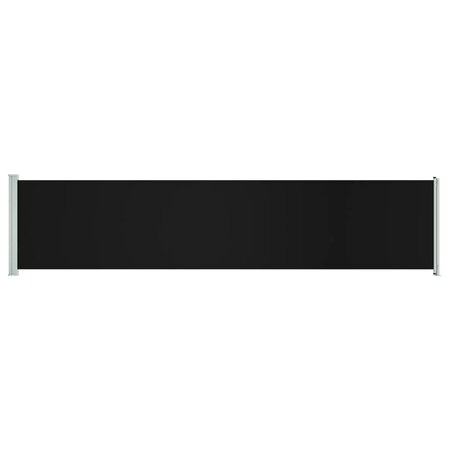vidaXL Auvent latéral rétractable de patio 140x600 cm Noir