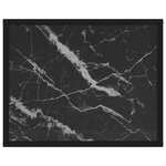 vidaXL Table console Noir 50x40x40 cm Verre trempé