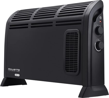 Radiateur Électrique Mobile Avec 2 Niveaux De Puissance 1200W 2400W Noir
