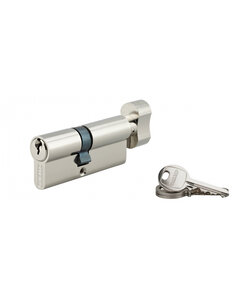 THIRARD - Cylindre de serrure à bouton SA UNIKEY (achetez-en plusieurs ouvrez avec la même clé) 40Bx30mm 3 clés nickelé
