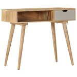 vidaXL Table console 89x44x76 cm Bois de manguier massif