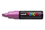 Marqueur pte large biseautée posca pc8k 8mm rose métal posca