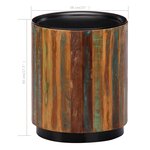 vidaXL Table basse 38 x 45 cm Bois de récupération massif