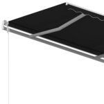 vidaXL Auvent rétractable automatique 300x250 cm Anthracite
