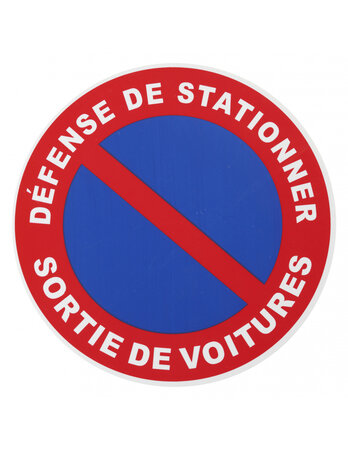 THIRARD - Disque de signalisation Sortie de voiture  polystyrène rigide adhésif  Ø180mm
