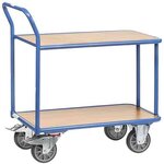 Chariot 2 plateaux bois 400 Kg (L)970x(l)505x(H)968mm FETRA