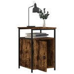 vidaXL Tables de chevet 2 Pièces chêne fumé 40x42x60 cm bois d'ingénierie