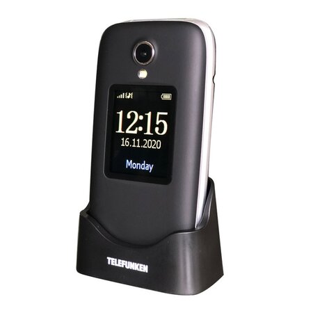 Téléphone portable senior à clapet telefunken s560 noir