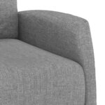 vidaXL Fauteuil de massage Gris clair Tissu