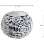 Pouf boule en polyester