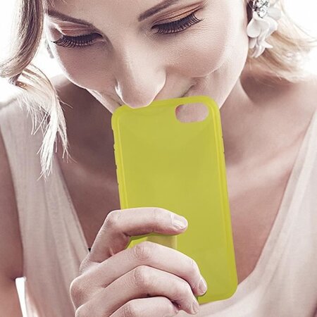 KSIX Coque de protection Sense Aroma - Parfum Citron pour Iphone 7 Jaune