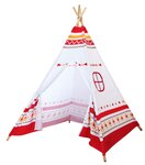 Tente Tipi LED lumineuse Rouge et Blanc