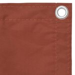 vidaXL Écran de balcon Terre cuite 75x500 cm Tissu Oxford