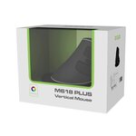 DELUX Souris Verticale Ergo Noire - Sans fil - RGB