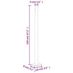 vidaXL Auvent latéral rétractable Anthracite 200x600 cm