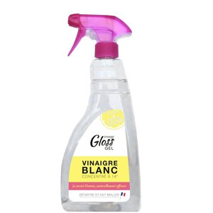 Vinaigre blanc en gel, parfum citron, spray de 750 ml (bouteille 750 millilitres)