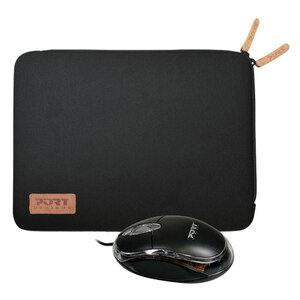Port design torino 13.3/14' (noir) + souris