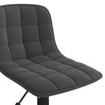 vidaXL Chaises pivotantes à manger lot de 4 noir velours