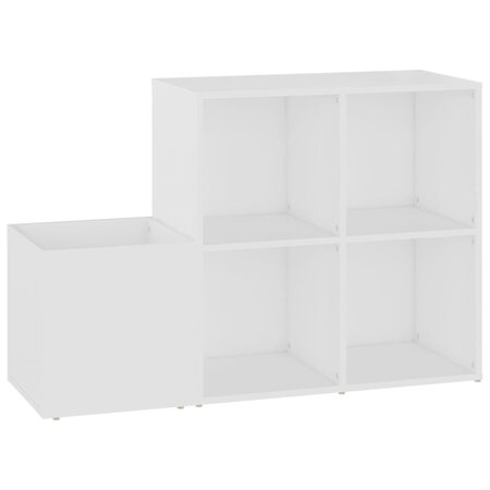vidaXL Armoire à chaussures d'entrée Blanc 105x35 5x70 cm Aggloméré