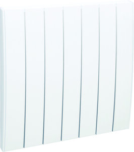 Radiateur électrique fixe à inertie sèche 2000w horizontal blanc - ecran lcd - programmation personnalisée - détecteur de présence/absence - airelec