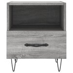 vidaXL Tables de chevet 2 Pièces gris sonoma 40x35x47 5 cm
