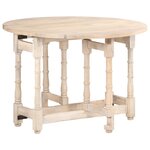 vidaXL Table de salle à manger Rond 110x76 cm Bois de manguier massif