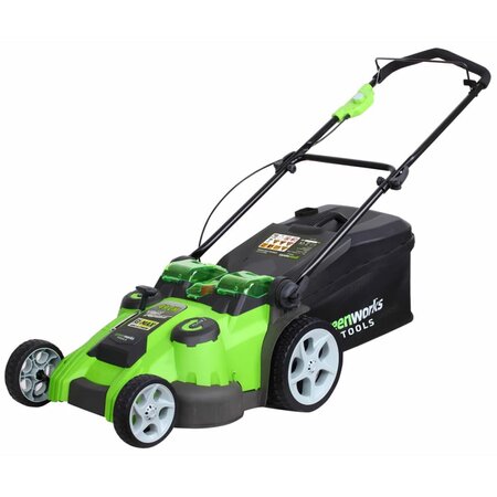 Greenworks tondeuse à gazon sans batterie 40 v g40lm49db 49 cm 2500207