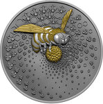 Monnaie en argent 25 dollars g 62.2 (2 oz) millésime 2023 entoma bee