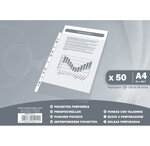 Sachet De 50 Pochettes Perforées Polypropylène Grainé 38 Microns - A4 - X 20 - Exacompta