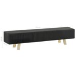 vidaXL Repose-pied Gris foncé 120x28x26 cm Tissu