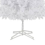 vidaXL Arbre de Noël artificiel pré-éclairé et boules 500 cm blanc