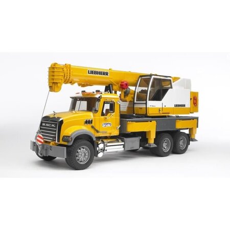BRUDER - 2818 - Camion MACK avec grue Liebherr intégrée - Echelle 1:16 - 66 cm