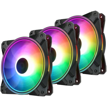 Deepcool cf120 plus-3 in 1 boitier pc ventilateur 12 cm noir 1 pièce(s)